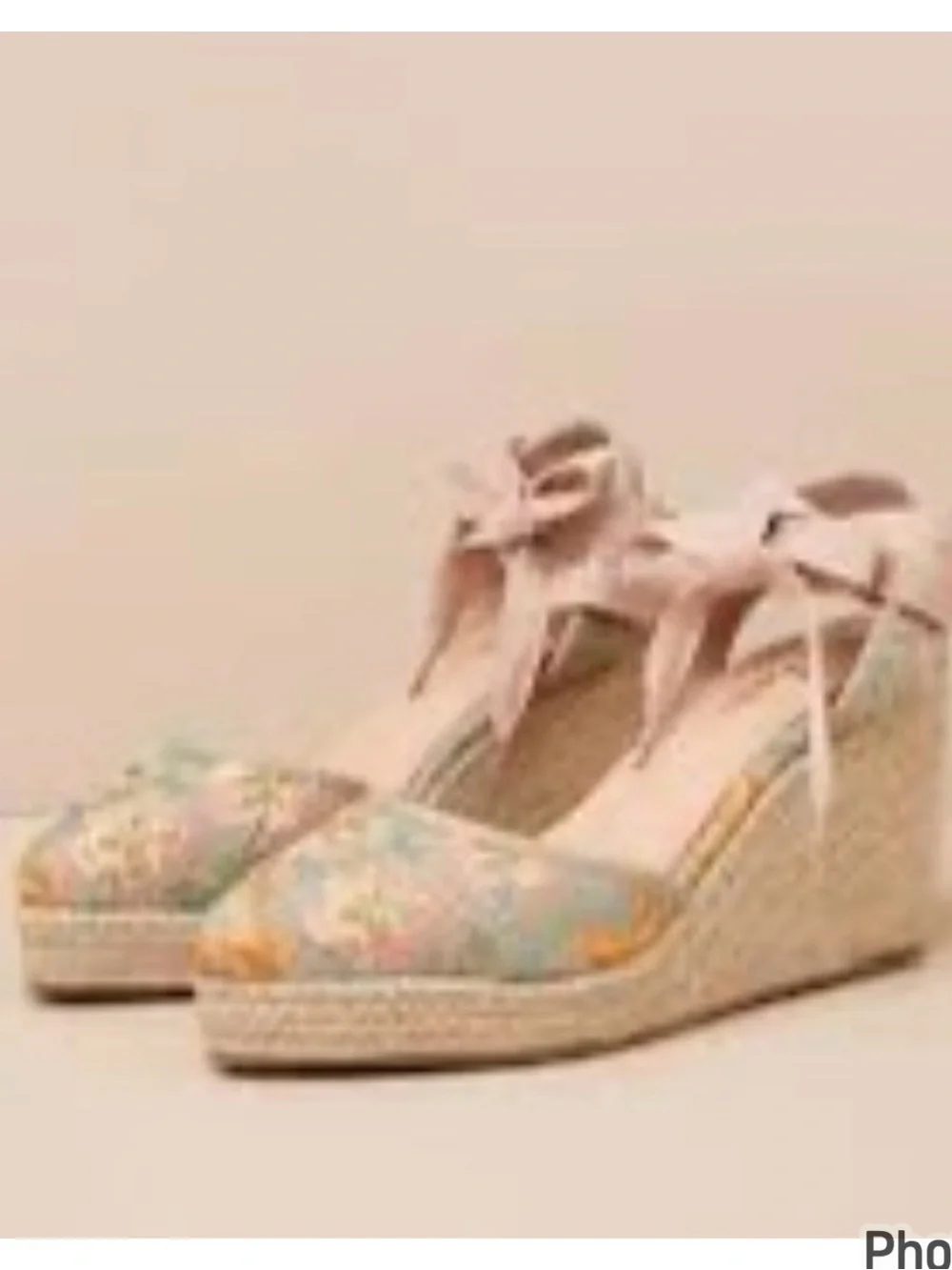 LULU’s Embroidered Espadrille Wedge Sandals 8 NIB